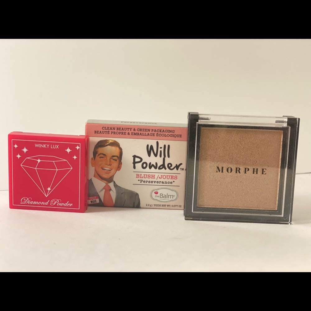 Highlighter and blush bundle - the Balm, Morphe, and Winky Lux